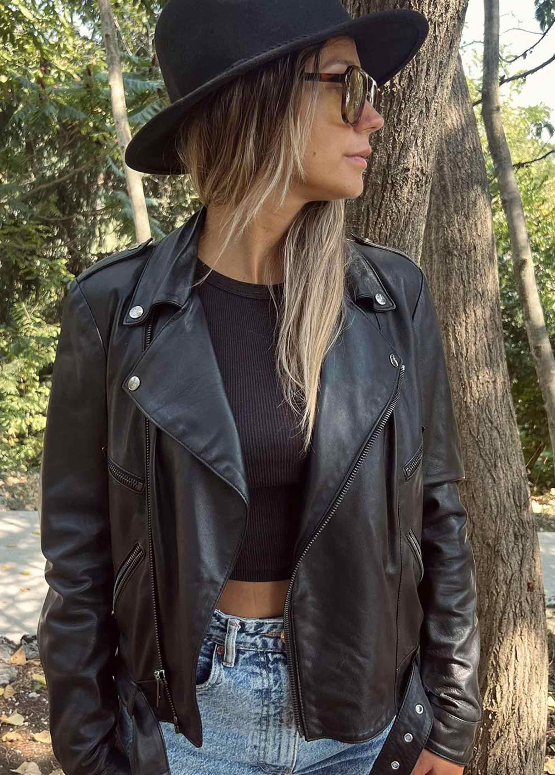 Gilet in pelle donna "Londra" - Arizona 520