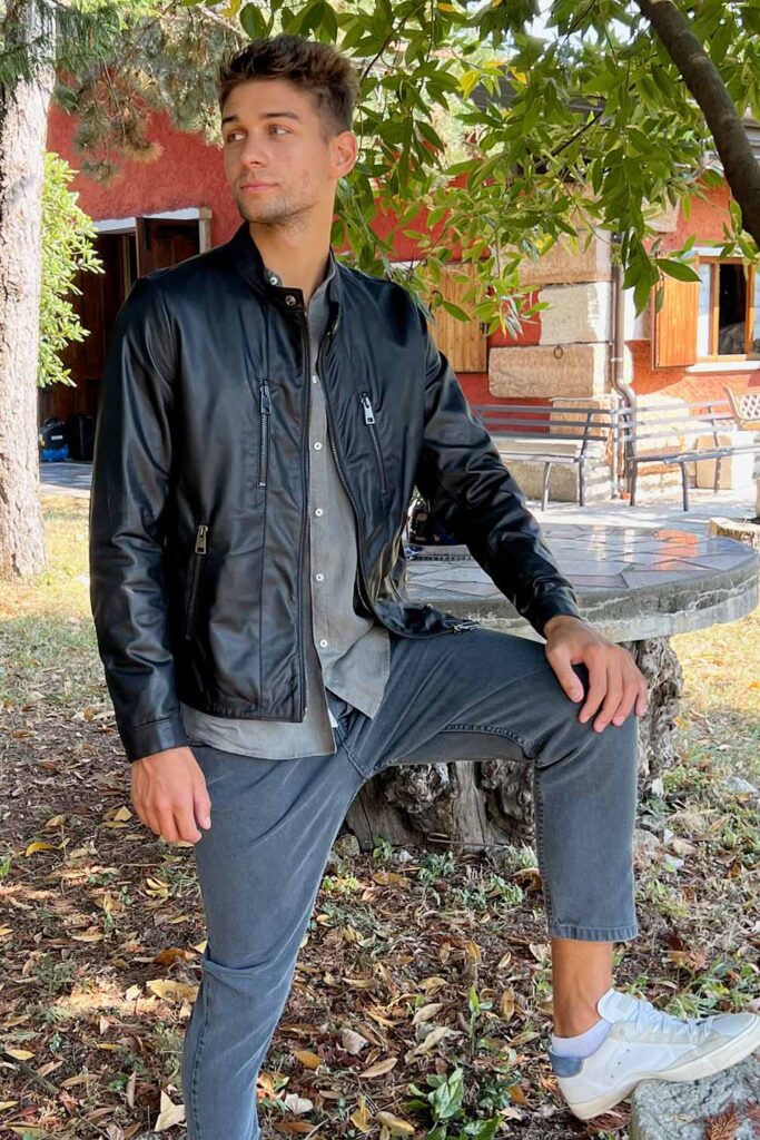 giacca-in-pelle-modello-mann-uomo-vestibilità-arizona520 Vestibilità giacca in pelle uomo modello Mann - Arizona 520