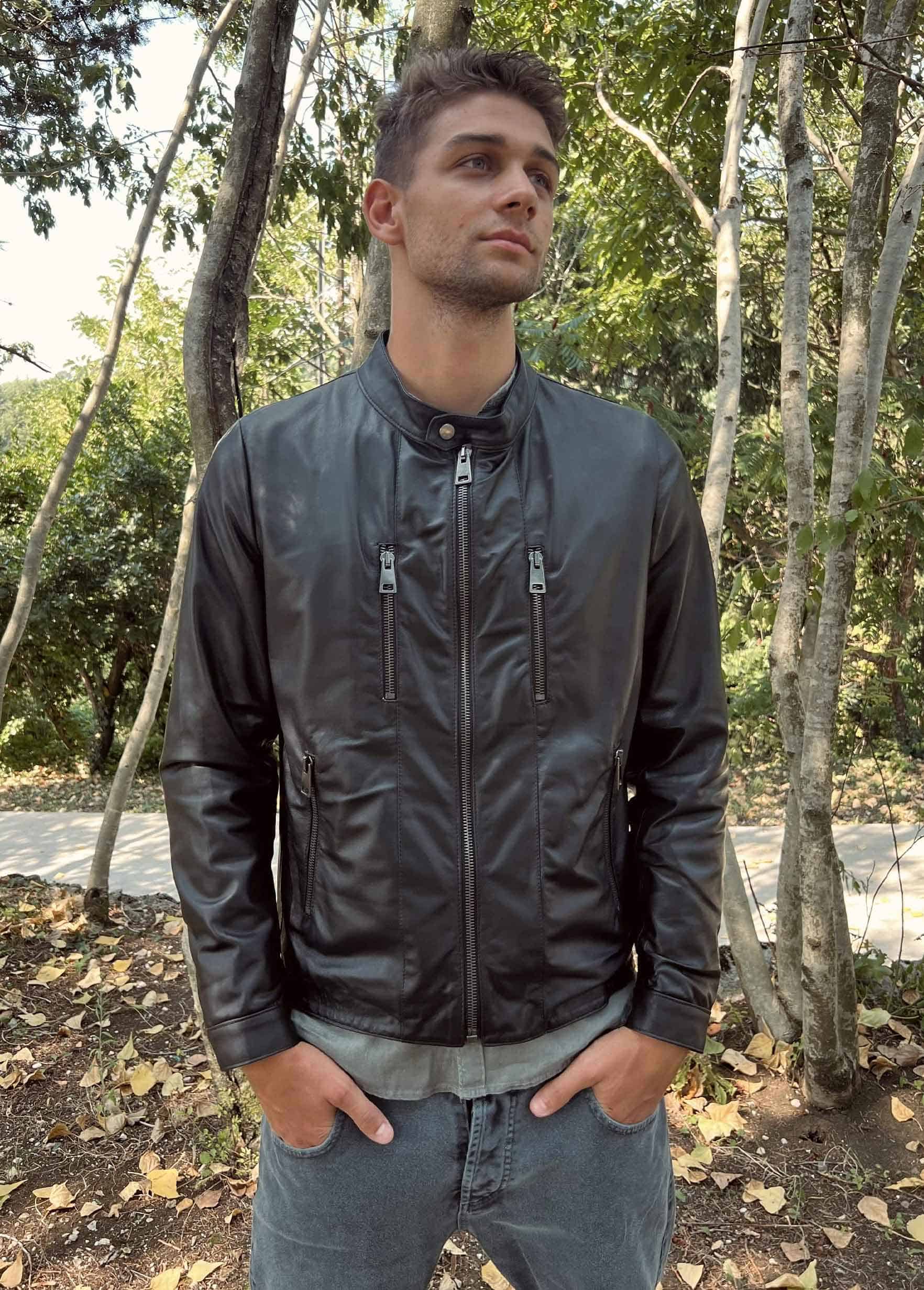 Giacca in pelle uomo "Mann" - Arizona 520