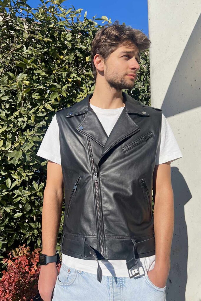 gilet-in-pelle-modello-nevada-uomo-vestibilità-arizona520 Vestibilità gilet in pelle uomo modello Nevada - Arizona 520