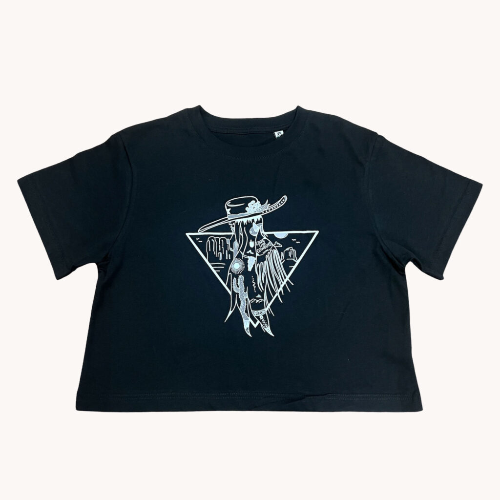 T-shirt crop top donna 100% cotone New Messico - Arizona 520