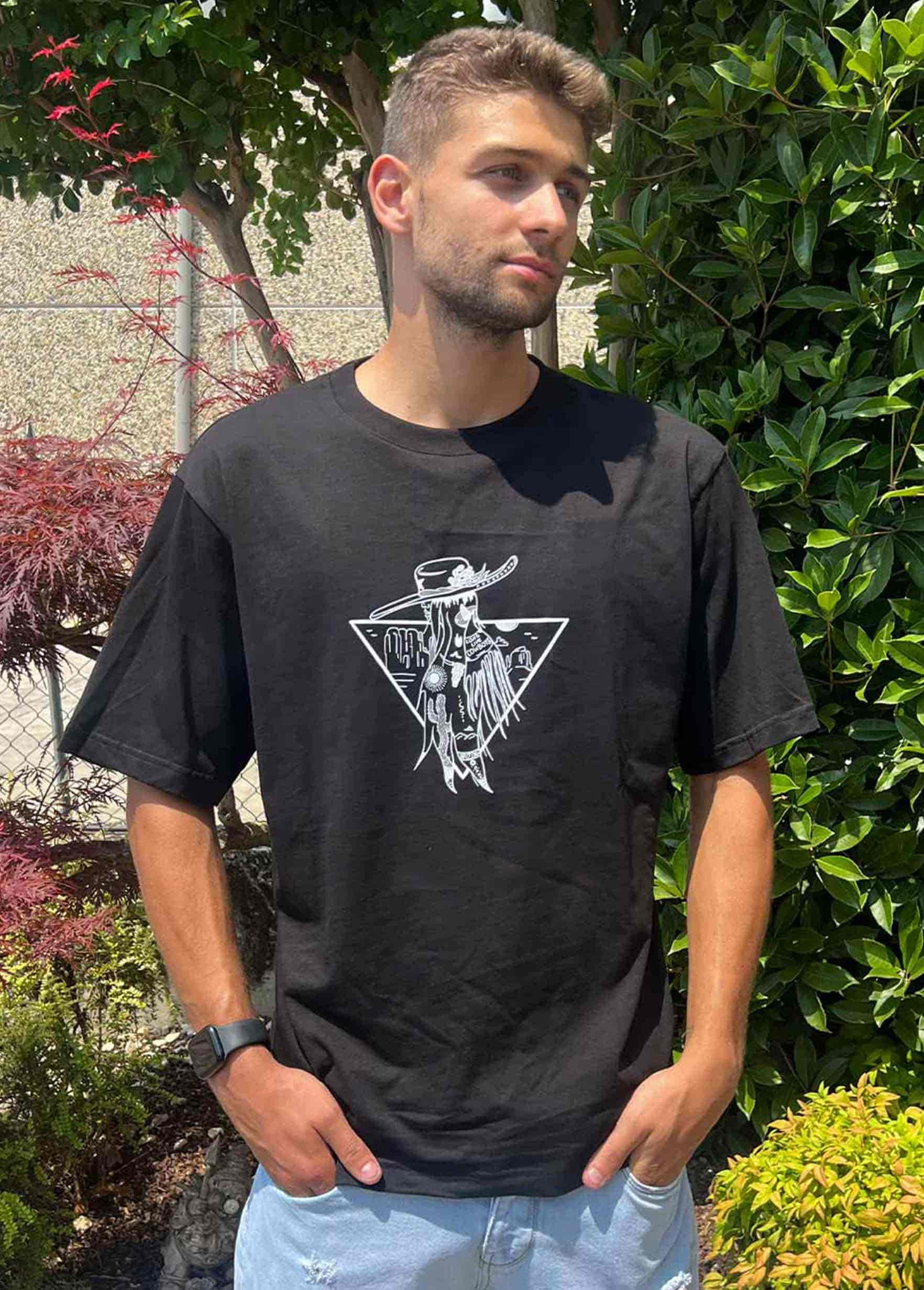 T-shirt oversize uomo 100% cotone "New Messico" - Arizona 520